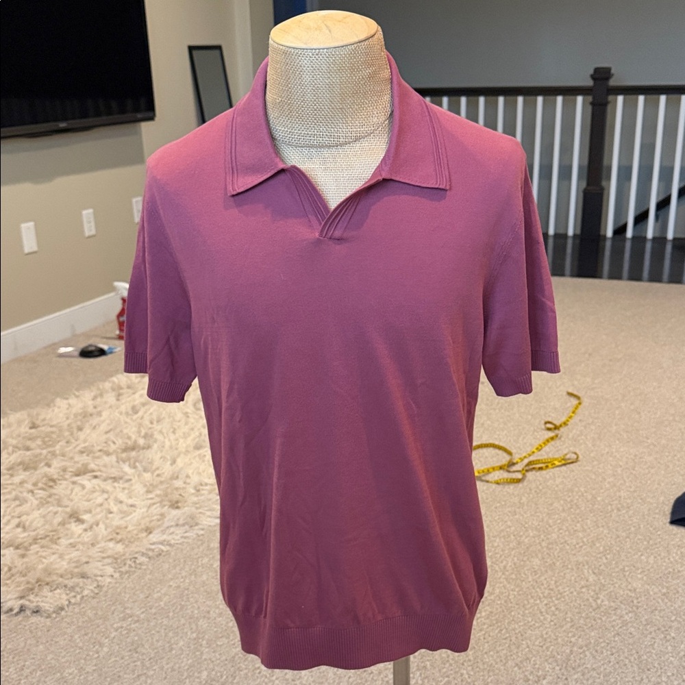 Mr P. / Men's Plum Polo Shirt, NWOT, large